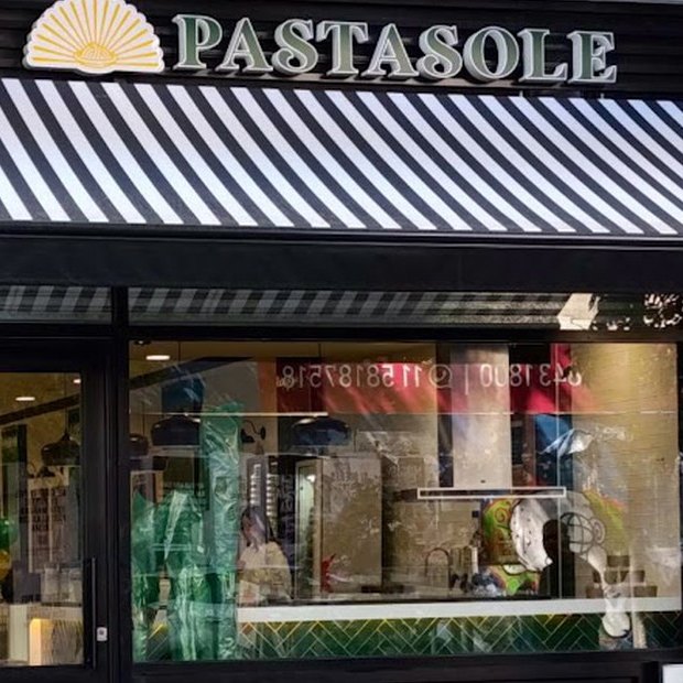 Pastasole Buenos Aires storefront, the first franchise location