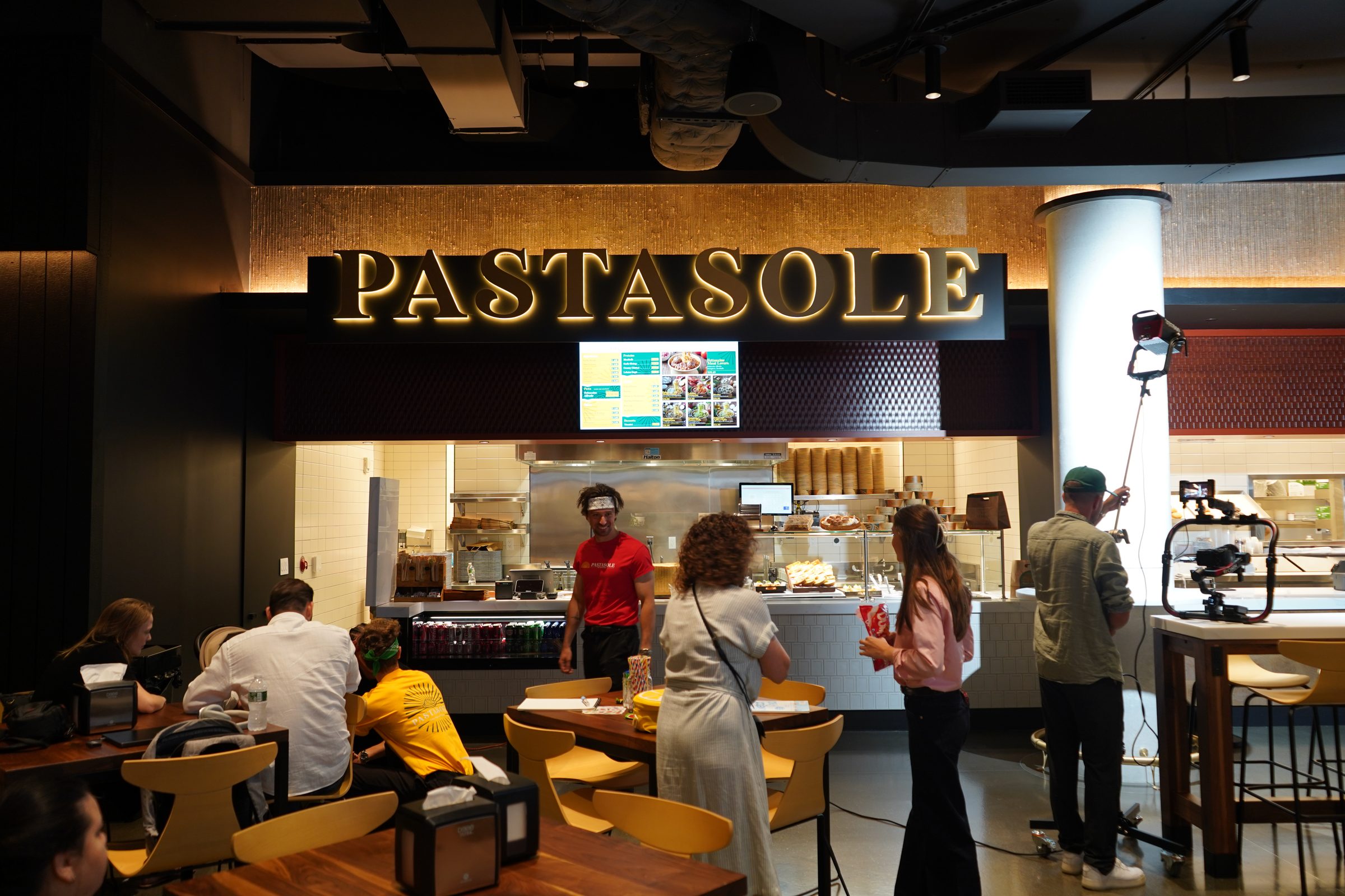 Pastasole counter inside Shaver Hall on 5th Avenue, New York